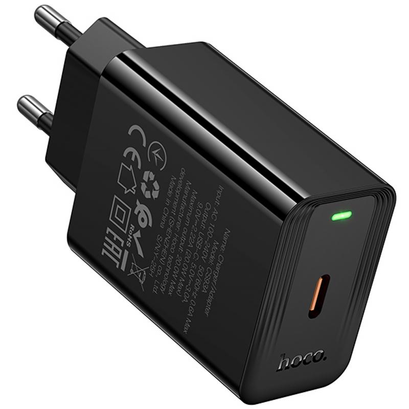 Мережевий зарядний пристрій Hoco CS93A Leader 20W (1USB-C) - Зображення 6