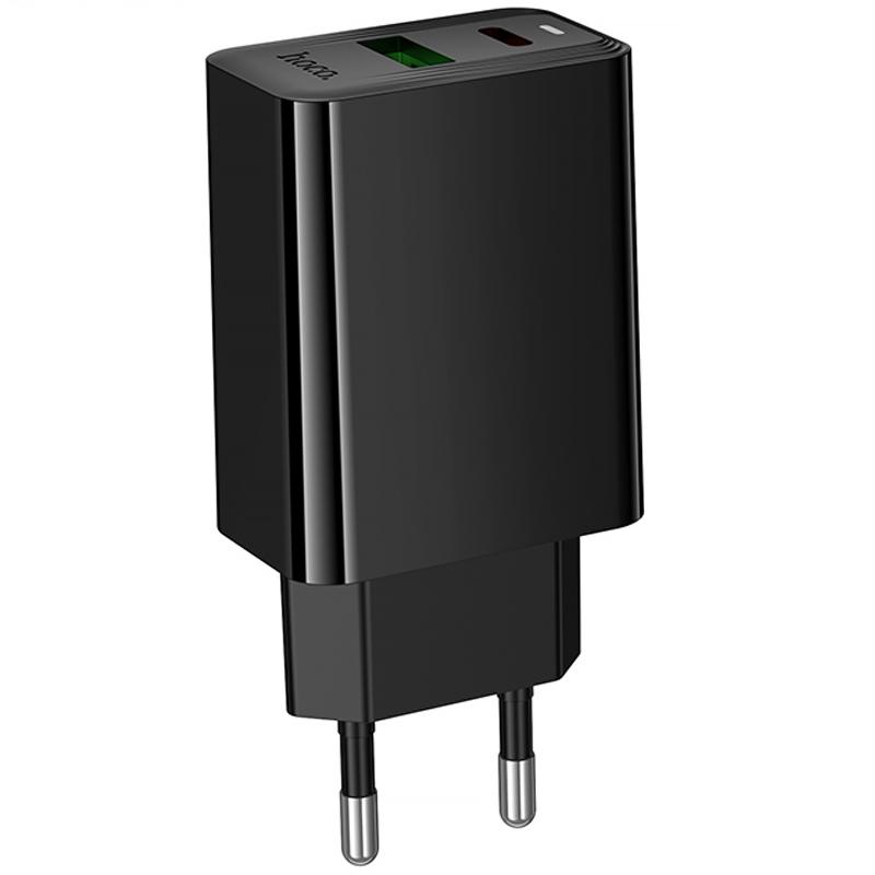 Мережевий зарядний пристрій Hoco CS94A Leader PD20W+QC3.0 (1USB-A/1C) - Зображення 5