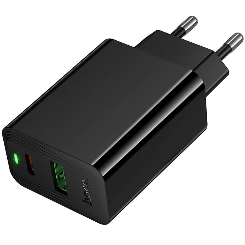 Мережевий зарядний пристрій Hoco CS95A Leader PD30W+QC3.0 (1USB-A/1C) - Зображення 3