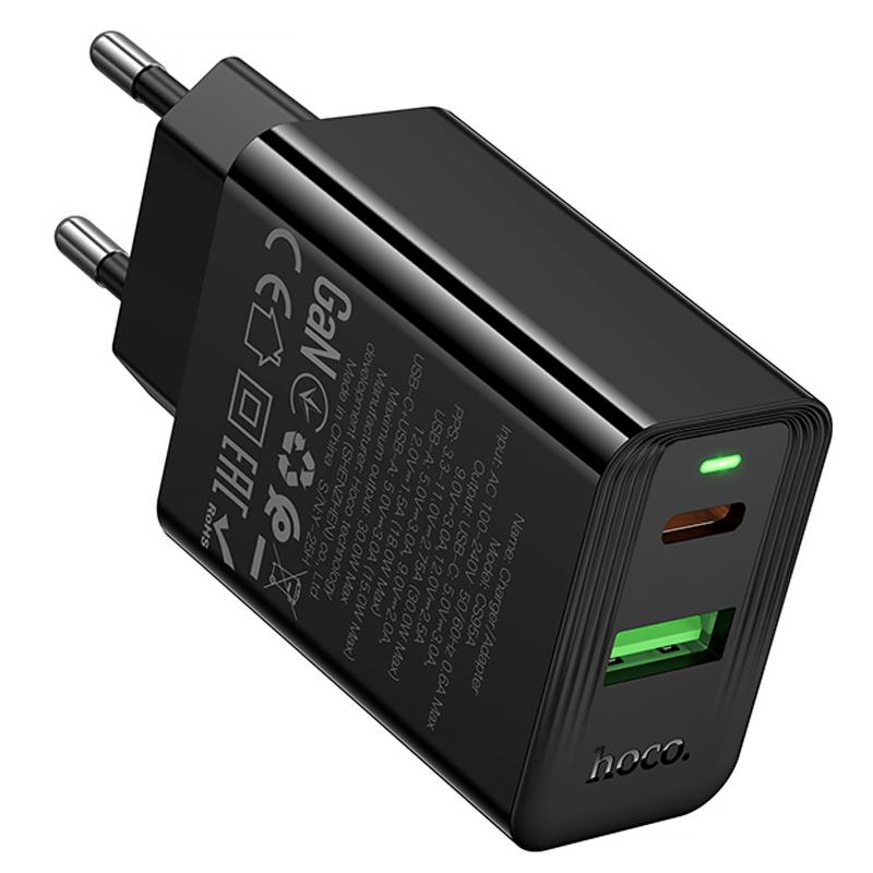 Мережевий зарядний пристрій Hoco CS95A Leader PD30W+QC3.0 (1USB-A/1C) - Зображення 5
