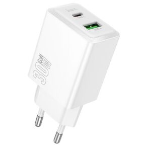 Мережевий зарядний пристрій Hoco N71 Nuevo PD30W+QC3.0 (1USB-A/1C)