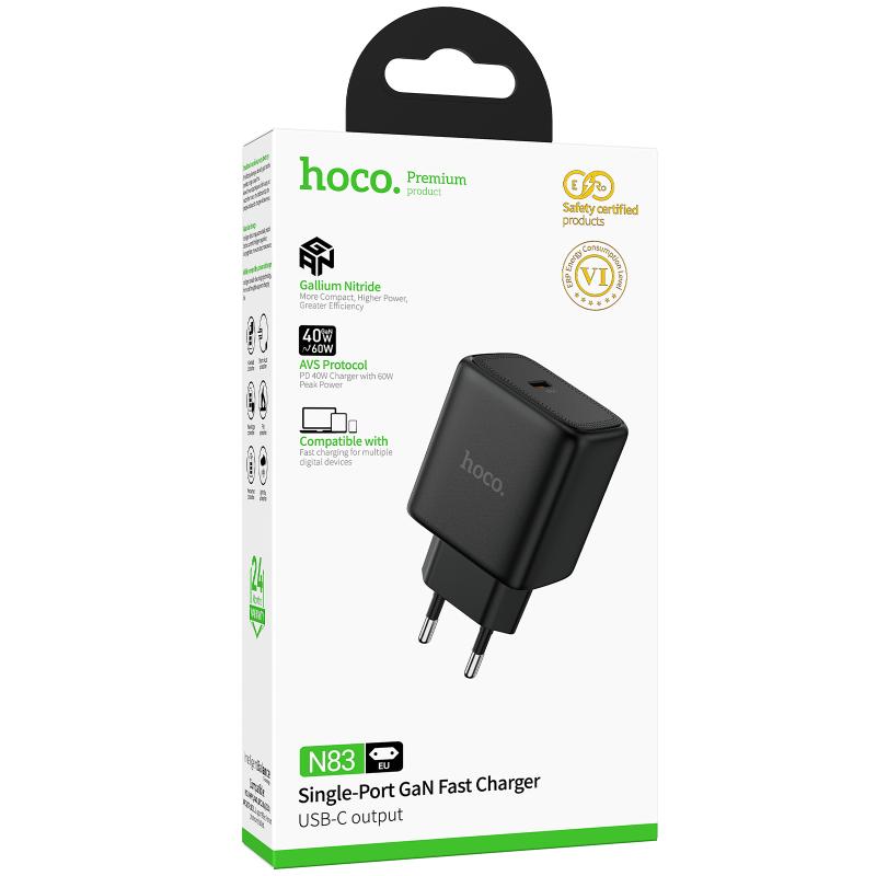 Мережевий зарядний пристрій Hoco N83 Profit PD40W (1USB-C) - Зображення 2