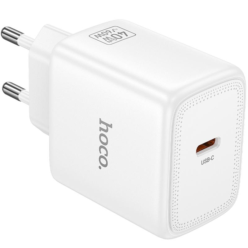 Мережевий зарядний пристрій Hoco N83 Profit PD40W (1USB-C) - Зображення 3