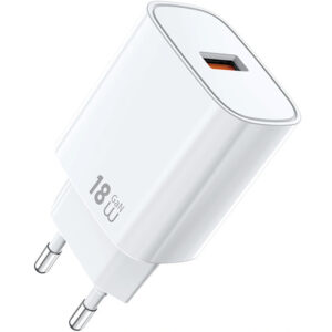 Мережевий зарядний пристрій WIWU G006 Essen QC3.0 18W GaN (1USB-A)