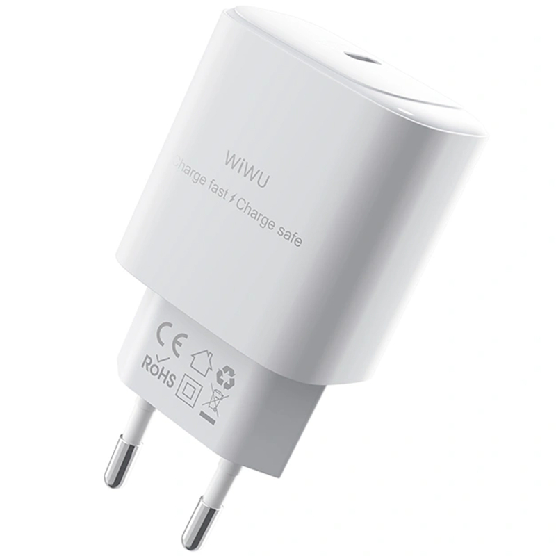 Мережевий зарядний пристрій WIWU G008 Essen PD30W GaN (1USB-C) + кабель Type-C to Type-C - Зображення 3