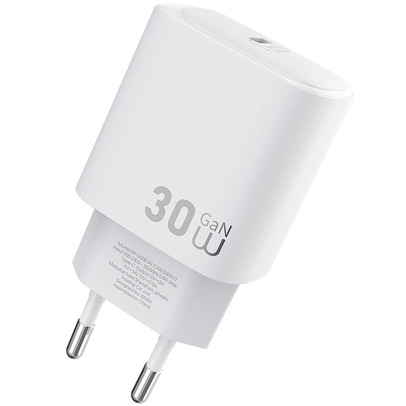 Мережевий зарядний пристрій WIWU G008 Essen PD30W GaN (1USB-C)