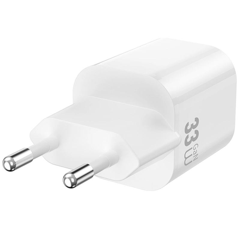 Мережевий зарядний пристрій WIWU G018 Cube PD33W+QC3.0 GaN (1USB-A/1C) + кабель Type-C to Lightning - Зображення 5