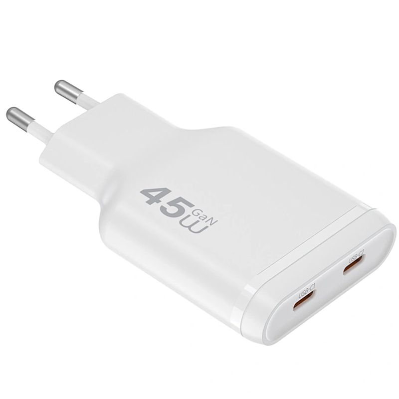 Мережевий зарядний пристрій WIWU G034 Essen PD45W GaN (2USB-C) - Зображення 2