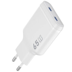Мережевий зарядний пристрій WIWU G035 Essen PD65W GaN (2USB-C)
