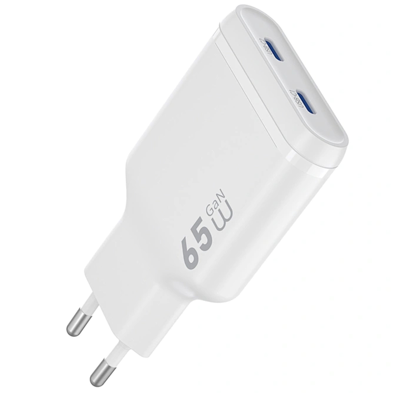 Мережевий зарядний пристрій WIWU G035 Essen PD65W GaN (2USB-C)