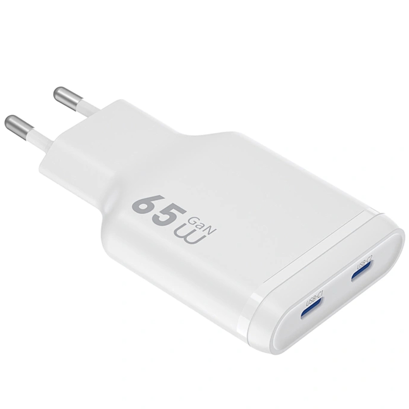 Мережевий зарядний пристрій WIWU G035 Essen PD65W GaN (2USB-C) - Зображення 3