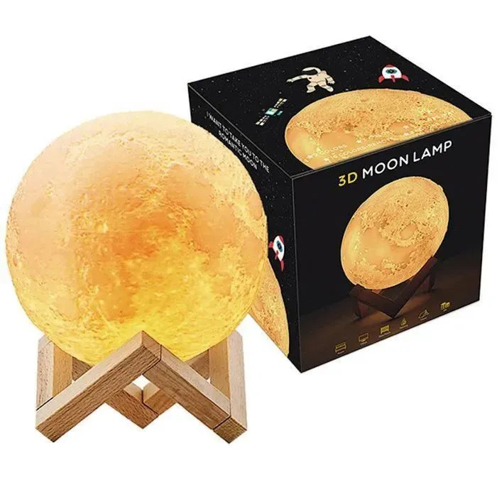 Нічник Moon Lamp 13 см для дитини на ніч - Зображення 19