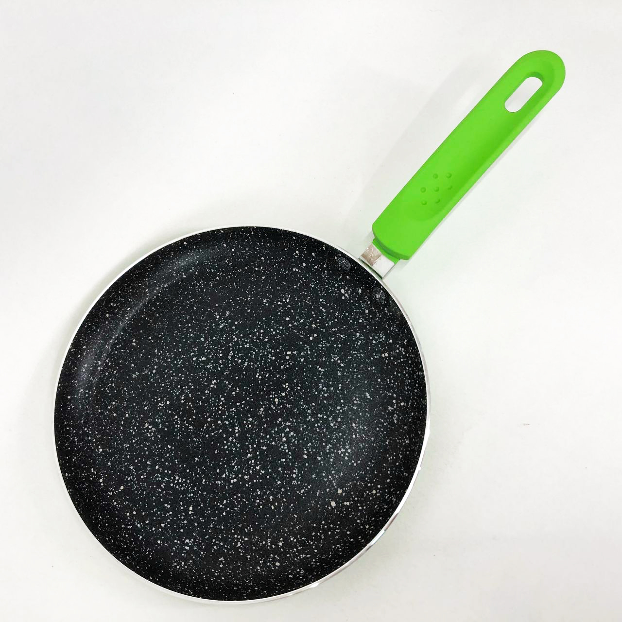 Сковорідка для млинців 23 см Con Brio СВ-2324 Eco Granite з індукційним дном зеленого кольору - Зображення 4