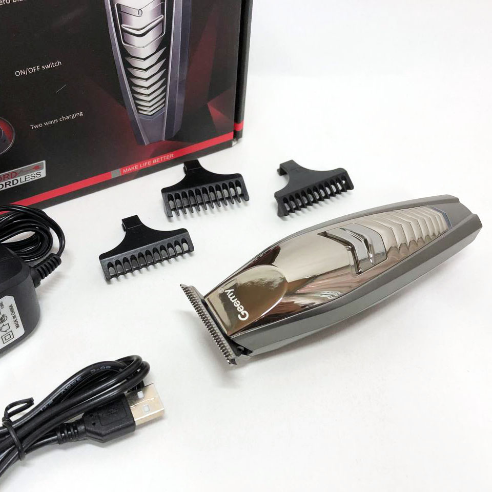 Машинка для стрижки GEMEI GM-6141, подстригательная машинка, профессиональная электробритва - Зображення 8