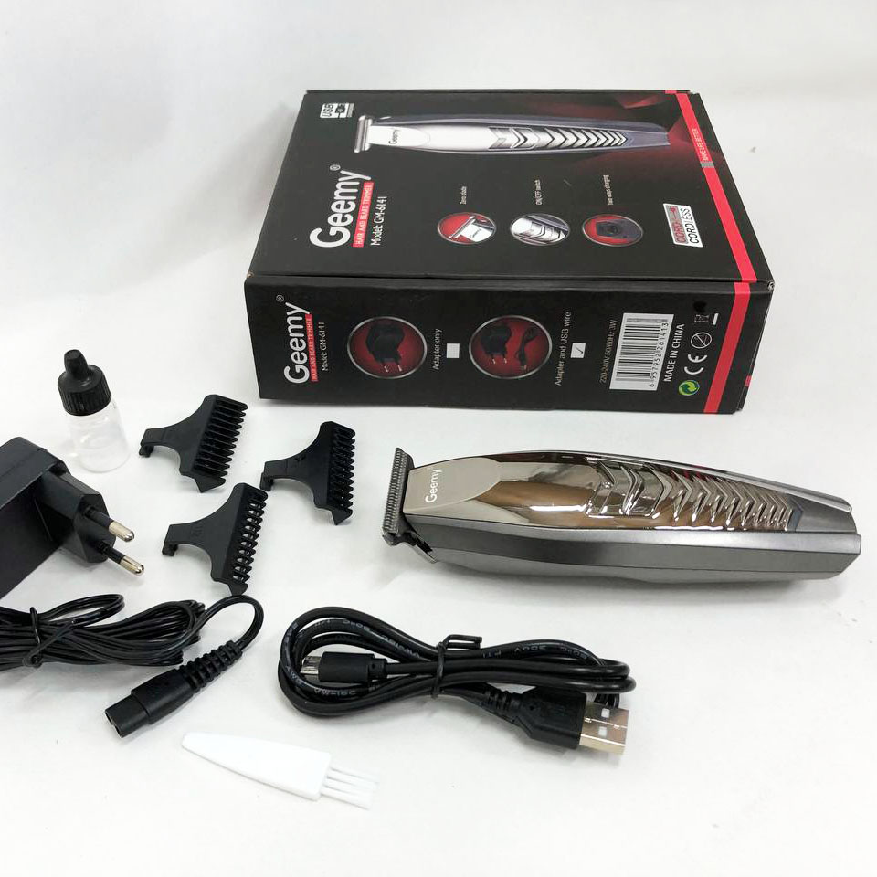 Машинка для стрижки GEMEI GM-6141, подстригательная машинка, профессиональная электробритва - Зображення 9
