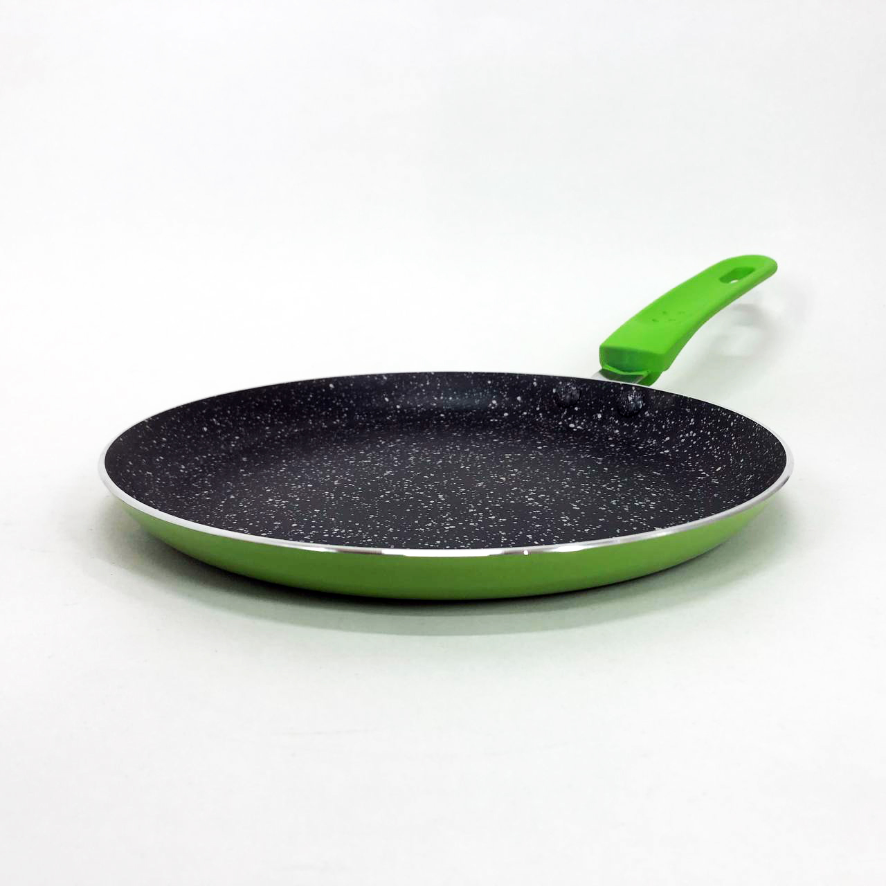 Сковорідка для млинців 23 см Con Brio СВ-2324 Eco Granite з індукційним дном зеленого кольору - Зображення 6