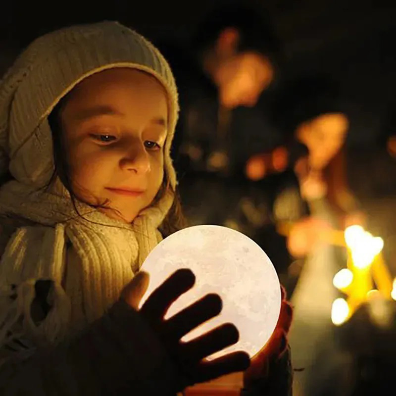 Нічник Moon Lamp 13 см для дитини на ніч - Зображення 16