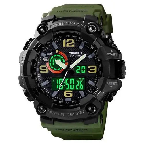 Наручні годинники SKMEI 1520AG Army Green чоловічі зелені - Зображення 3