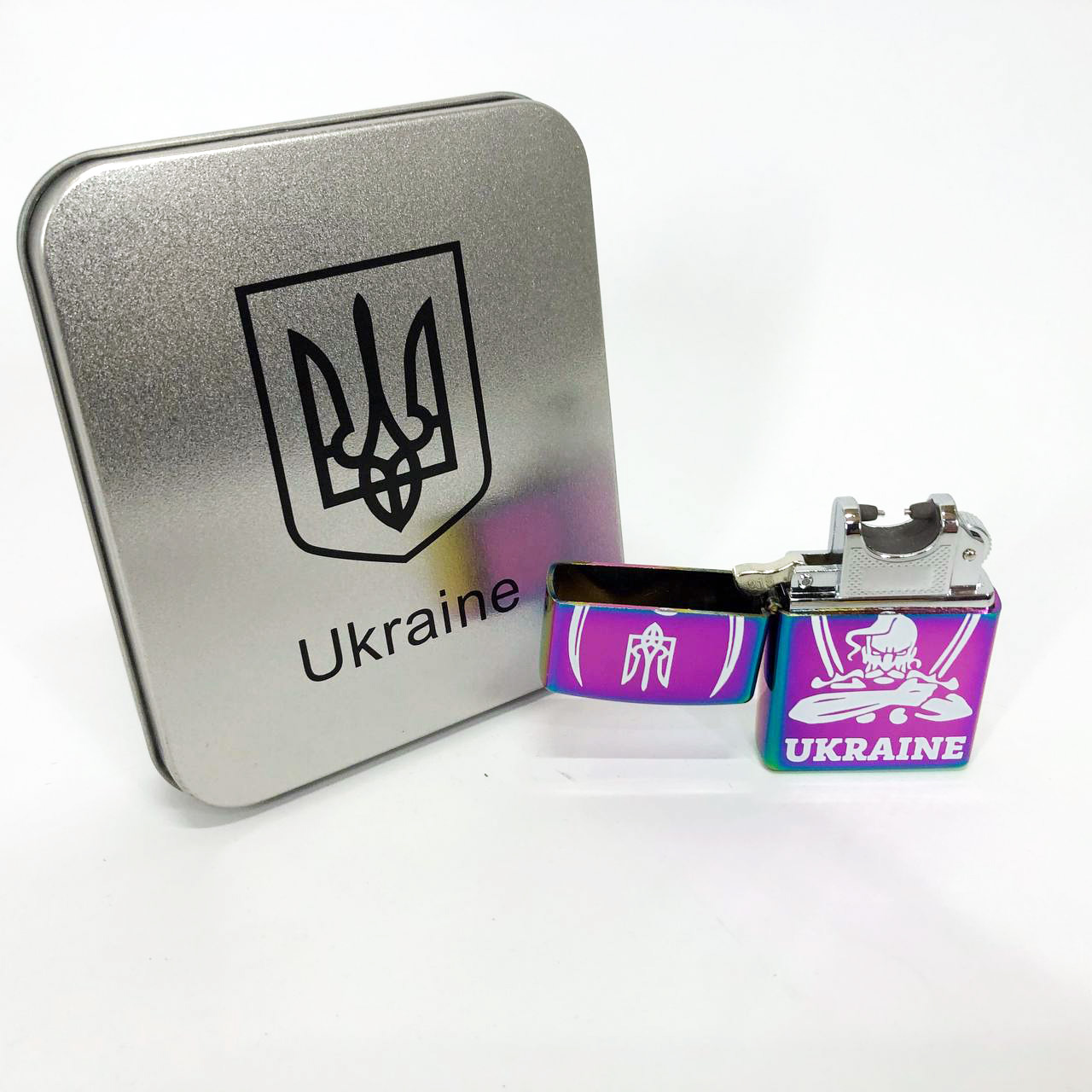 Дугова електроімпульсна запальничка HL-449 USB хамелеон Україна - Зображення 5
