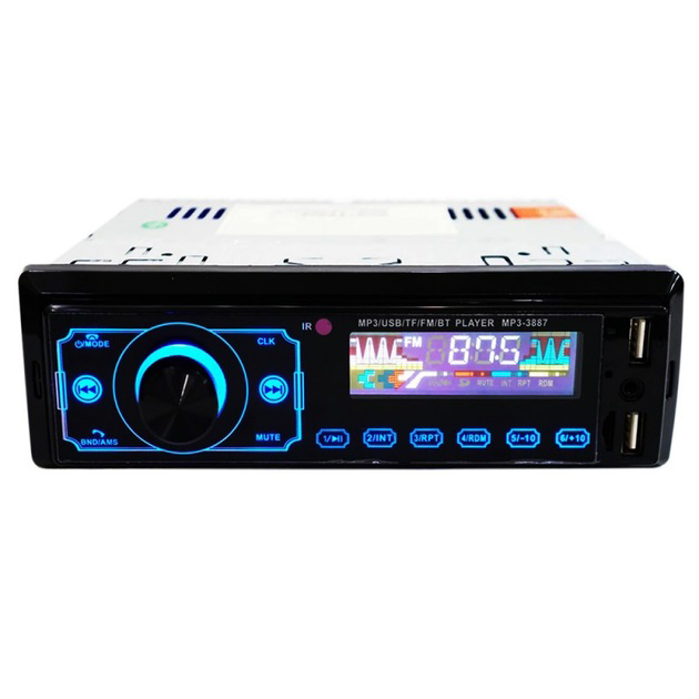 Автомагнітола MP3 3887 ISO 1DIN з сенсорним дисплеєм LED/LCD