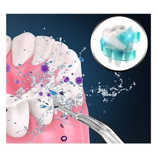 Іригатор для чищення зубів Oral Irrigator з акумулятором та змінними насадками White - Зображення 5
