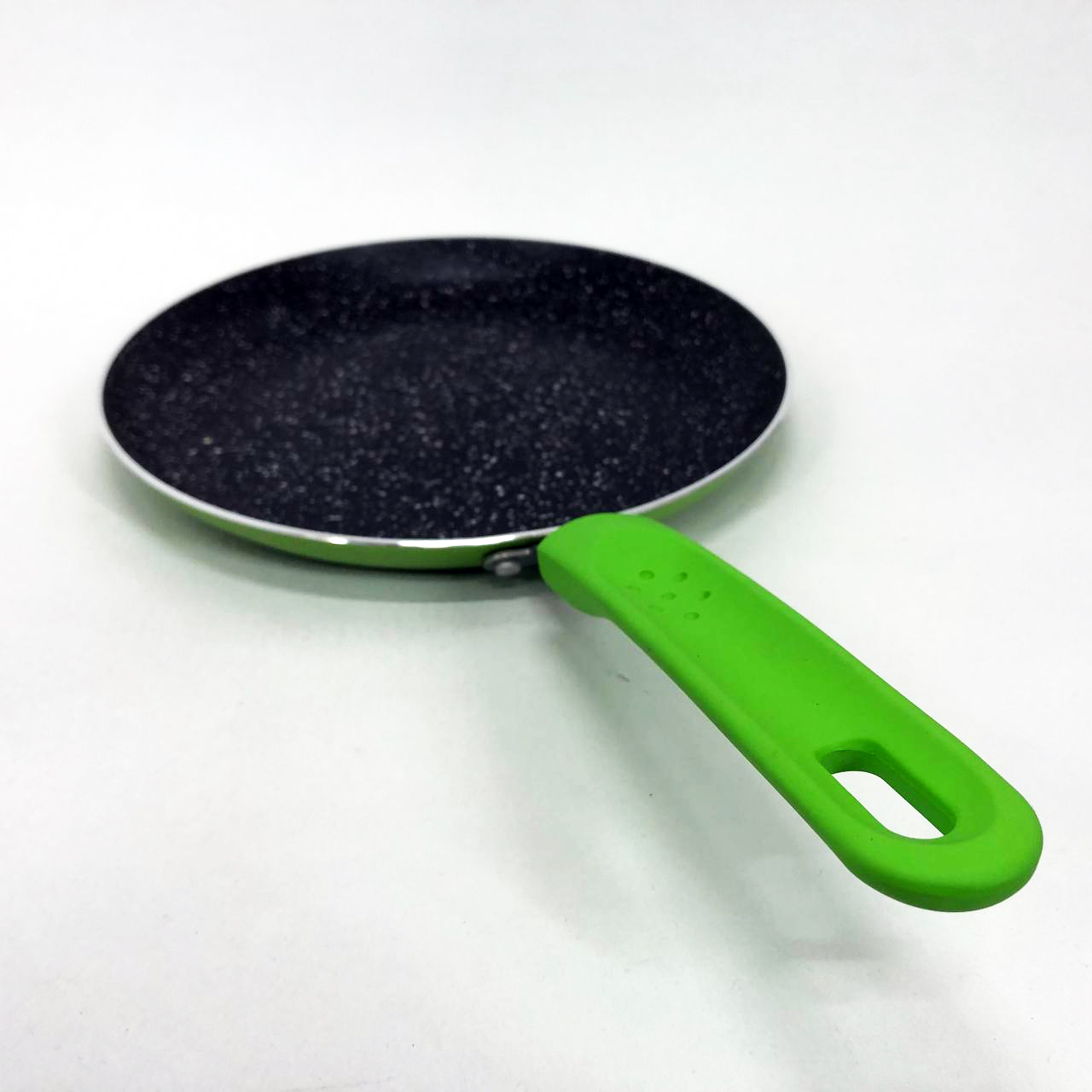 Сковорідка для млинців 23 см Con Brio СВ-2324 Eco Granite з індукційним дном зеленого кольору - Зображення 3