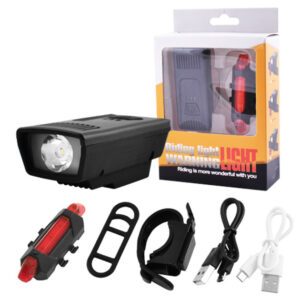 Велоліхтар акумуляторний комплект 1803-1-XPE + STOP-5LED на кермо