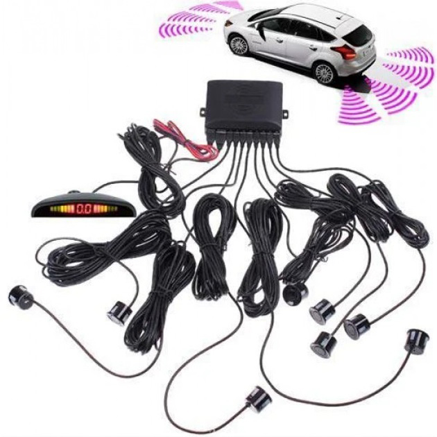 Парктронік Assistant Parking Sensor з 8 чорних датчиків - Зображення 6
