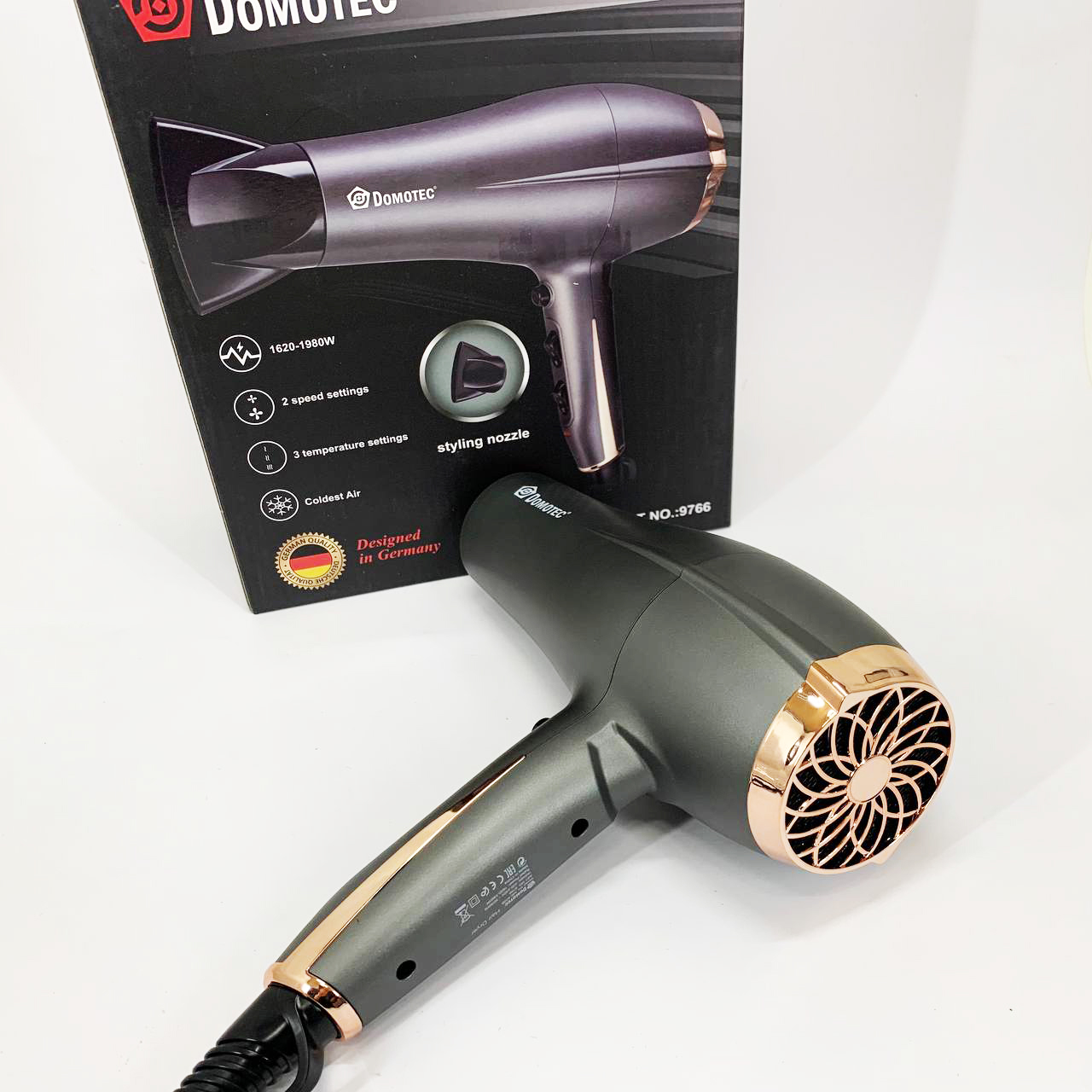 Фен для волосся Domotec MS-409B 1980 Вт - Зображення 2