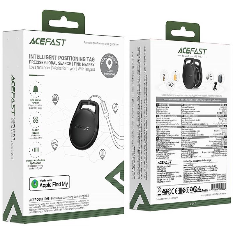 Трекер Acefast S2 Safe Tag 230 mAh - Зображення 2