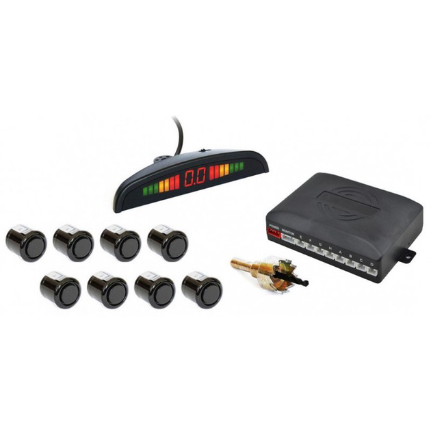 Парктронік Assistant Parking Sensor з 8 чорних датчиків - Зображення 4