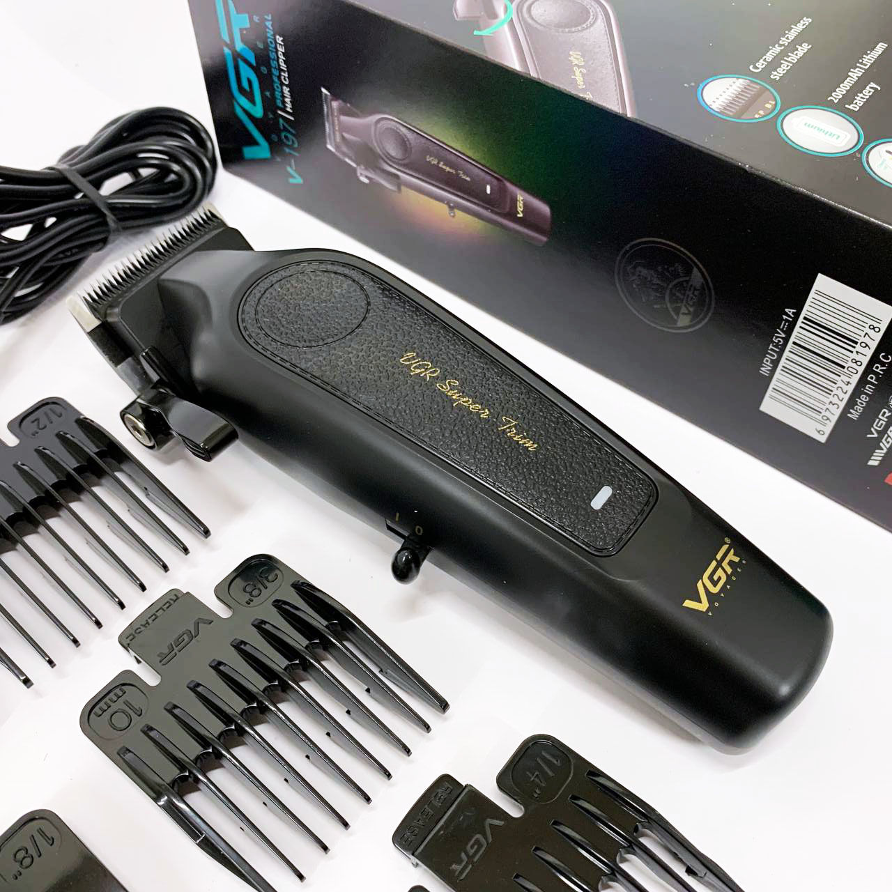 Акумуляторна машинка для стрижки VGR V-197 - Зображення 2