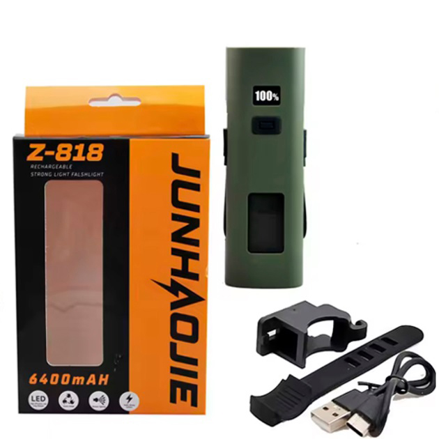 Велофара Z818-2×3 W+COB white+red для велосипеда - Зображення 3