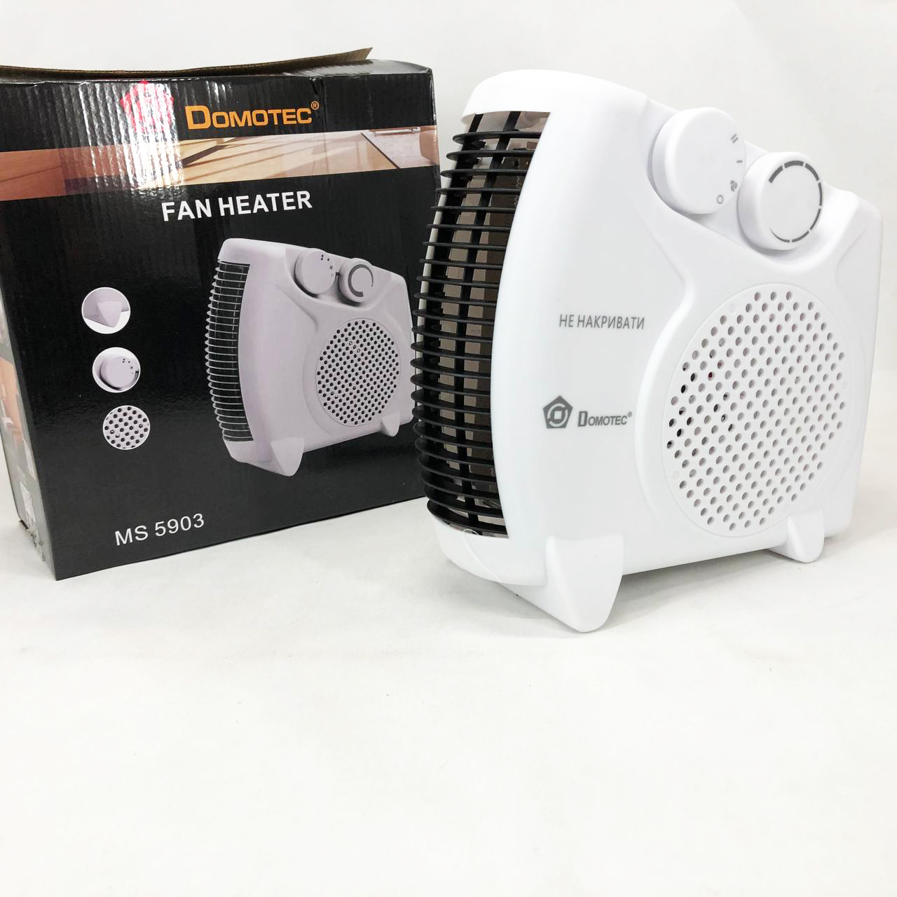 Тепловентилятор Domotec MS-5903 2в1, ветродуйка обогреватель, электрическая дуйка, тепловентилятор дуйка - Зображення 5