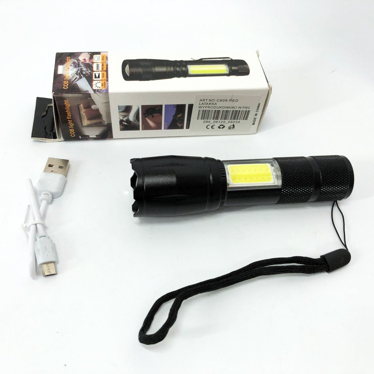Ліхтарик кишеньковий PLD C609-T6+COB - Зображення 6