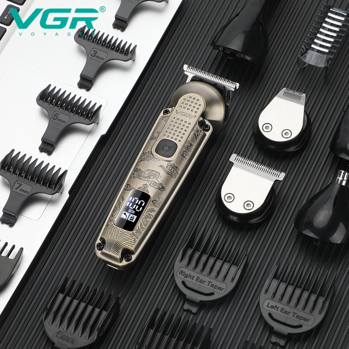Набір для стрижки VGR 6в1 V-095 з 16 насадками - Зображення 3