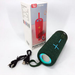 Портативна Bluetooth колонка TG619C з FM-радіо USB/TF ремінцем зелена