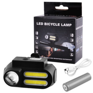 Ліхтарик BL-611-1LM+2COB фара та мигалка для велосипеда