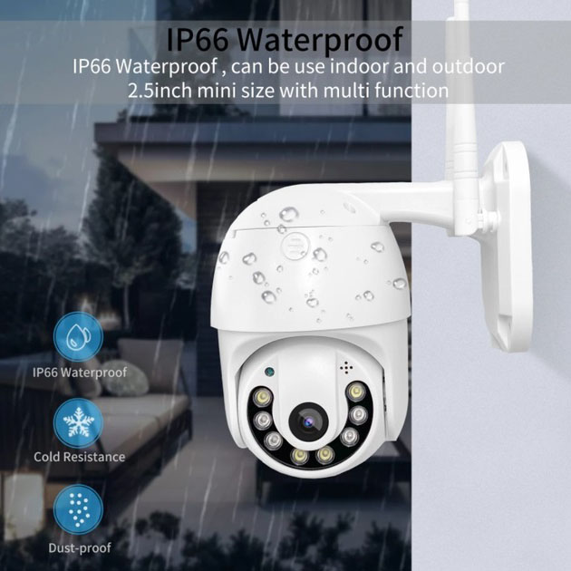 Камера відеоспостереження IP всепогодна поворотна UKC CAMERA v380 C6 1080p 2,0 MP - Зображення 2