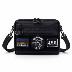 Сумка для патчів Cordura 600D чорного кольору з 5 кишеньками