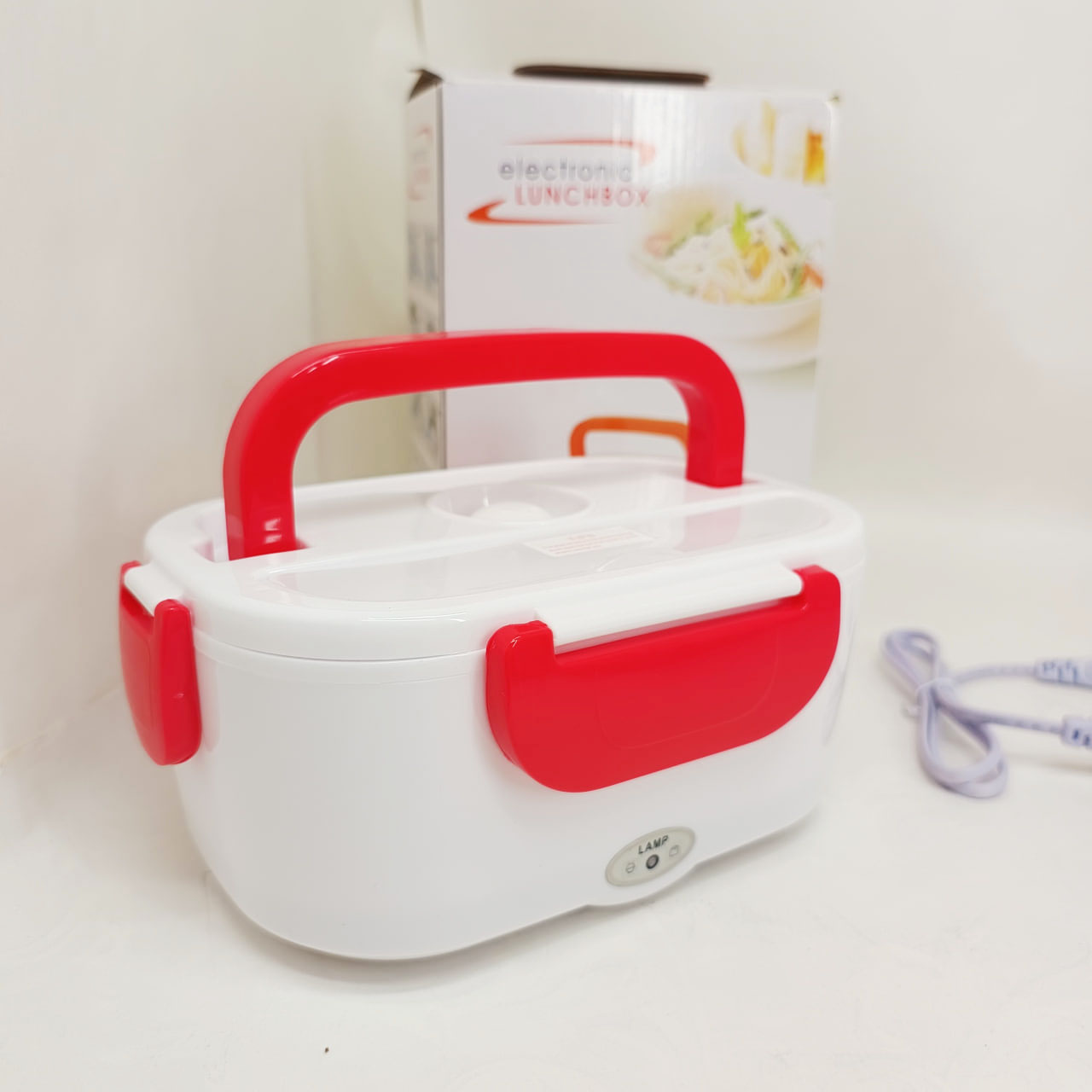 Електричний ланч-бокс Lunch Heater 220 В Pro з підігрівом Red