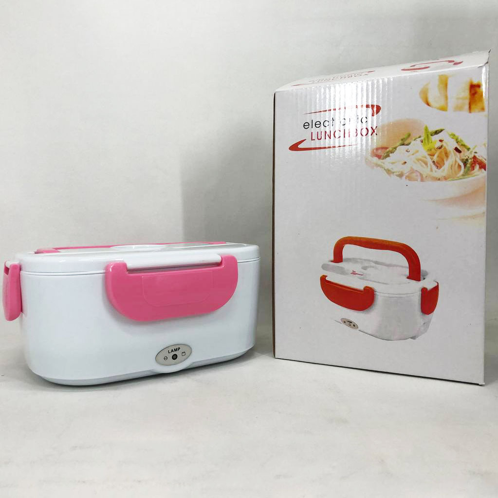 Електричний ланч-бокс Lunch Heater 220 V Pro з підігрівом рожевого кольору - Зображення 10