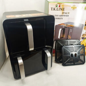 Двокамерна аерофритюрниця T.K.Line TK00275 12 л + 6 л 5200 Вт + 2000 Вт