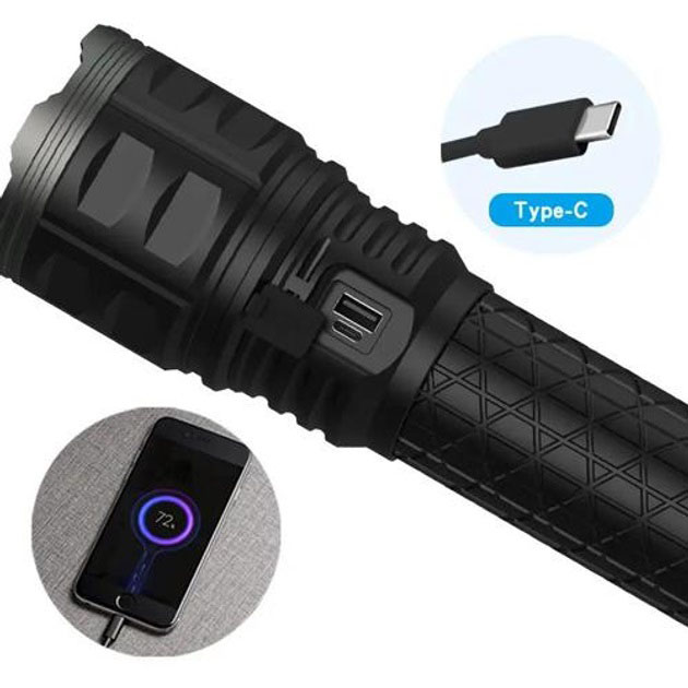 Ручний ліхтар Police AK138-1 WHITE LASER LED PM60-TG 8×18650 - Зображення 6