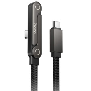 Уцінка Дата кабель Hoco U150 Exquisite side plug and stand Type-C to Type-C 60W (1.2m)