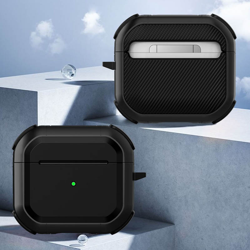 Уцінка Футляр протиударний Black ed. для навушників Airpods 3 - Зображення 2