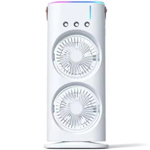 Уцінка Настільний вентилятор F12 Spray Dual-Fan 2in1 з водяним охолодженням 1800mAh