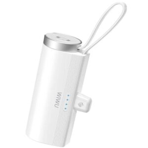 Уцінка Портативний ЗП Power Bank WIWU W026 2 in 1 Type-C з БЗП For Apple Watch 15W 5000 mAh