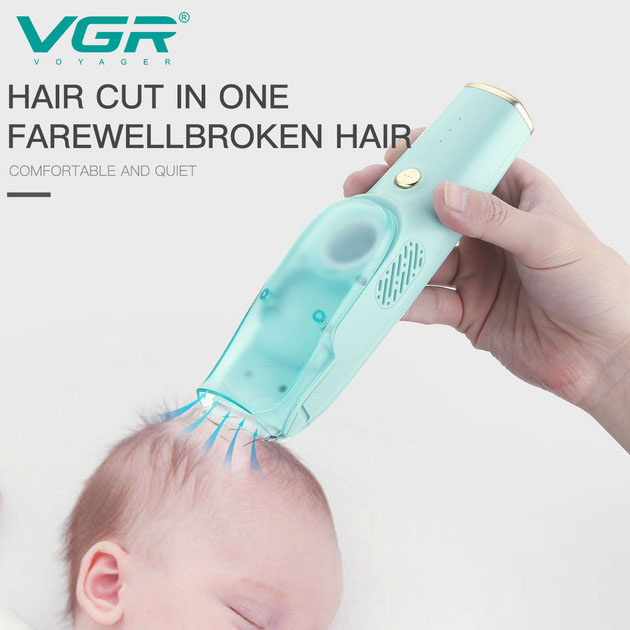 Машинка для стрижки дітей VGR V-151 Baby зі змінними насадками - Зображення 5