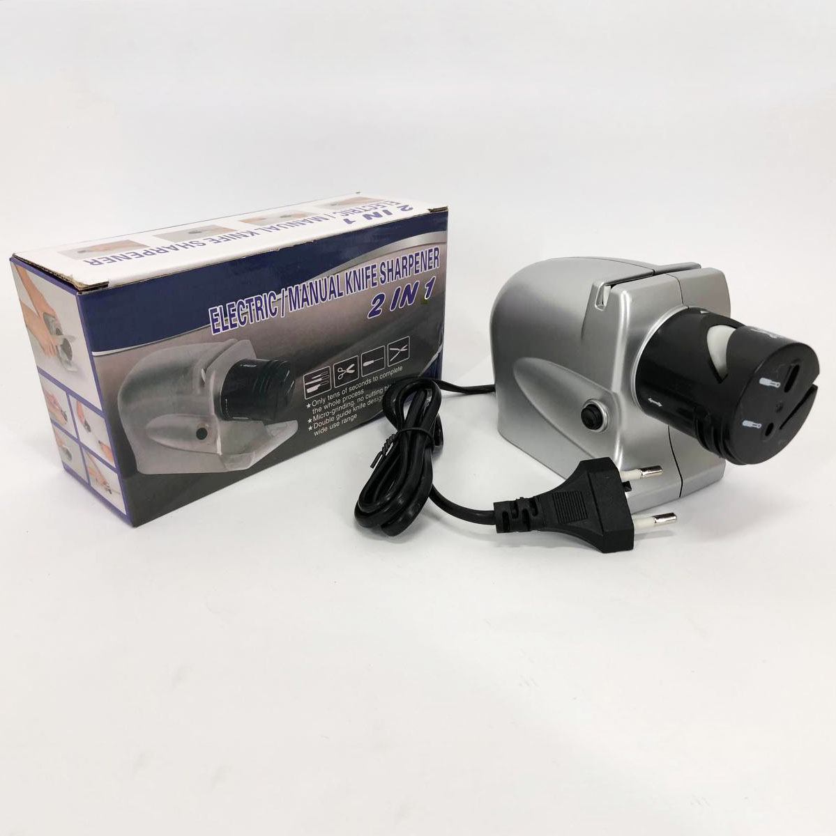 Электрическая точилка для ножей и ножниц ELECTRIC SHARPENER 220В, Электронная точилка для заточки ножей - Зображення 14